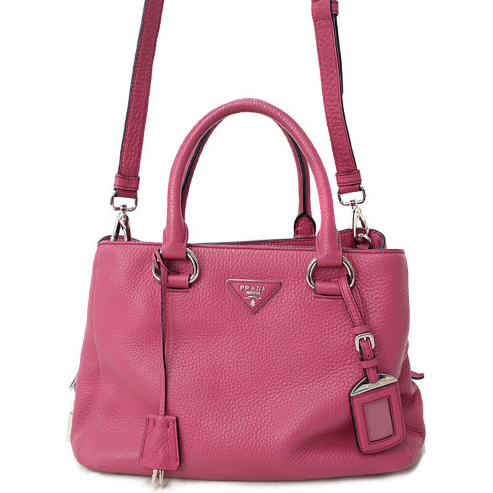 Prada Vitello Daino pink leather 2way shoulder bag - Picture 1 of 9